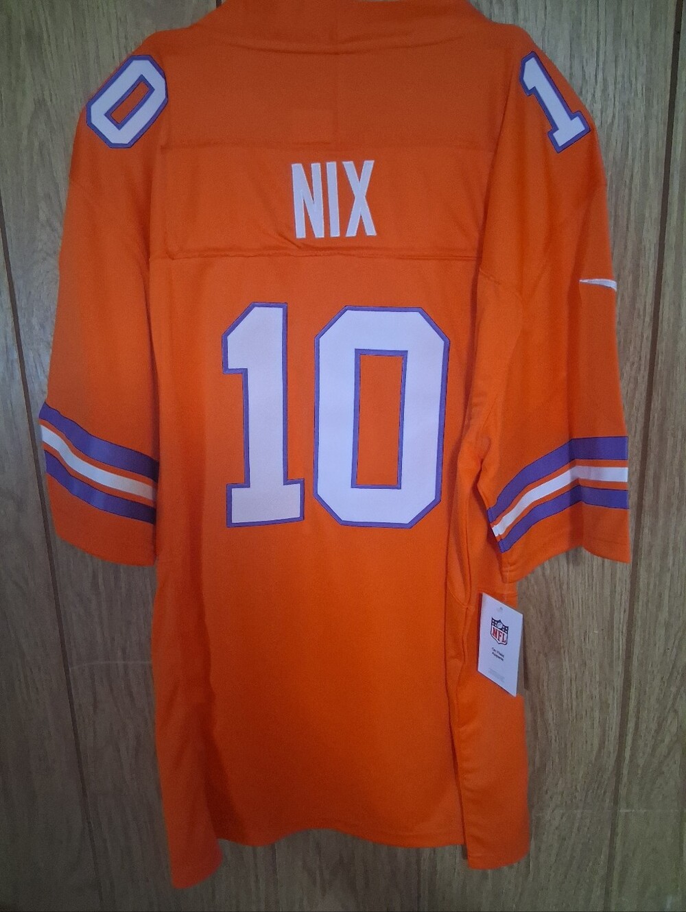 Mystery Sports Card With Bo Nix Denver Broncos Orange Crush Fuse XXL Jersey